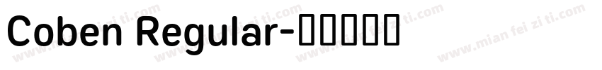 Coben Regular字体转换